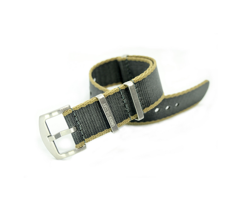 Under The Cuff Bicolour double-pass seatbelt nylon watch strap