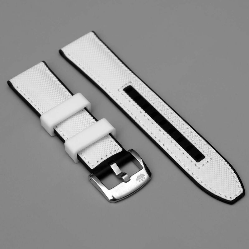 Under The Cuff Hybrid nylon and FKM rubber watch strap