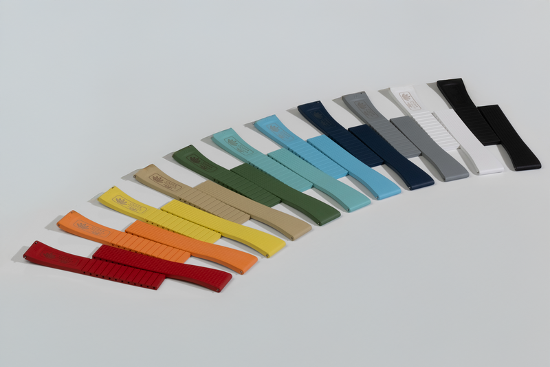 Under The Cuff Checkerplate CTF cut-to-fit rubber watch strap