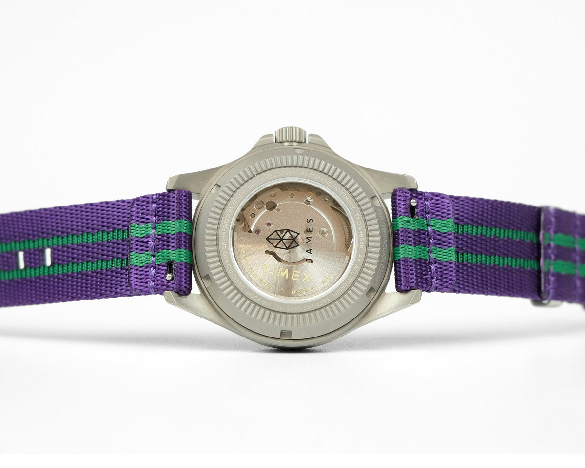 Under The Cuff Tennis Stripe SW19 two-piece nylon watch strap