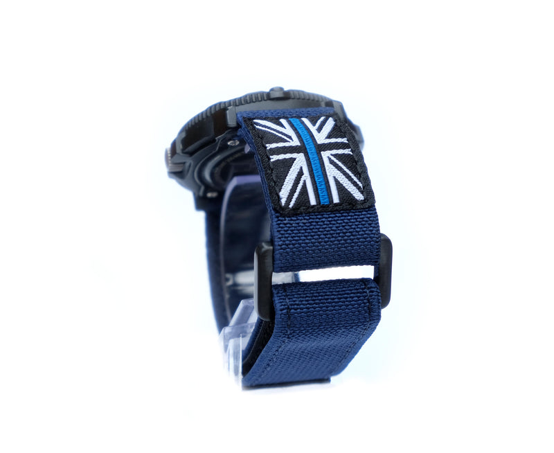 Under The Cuff ParaTac Blue tactical nylon watch strap